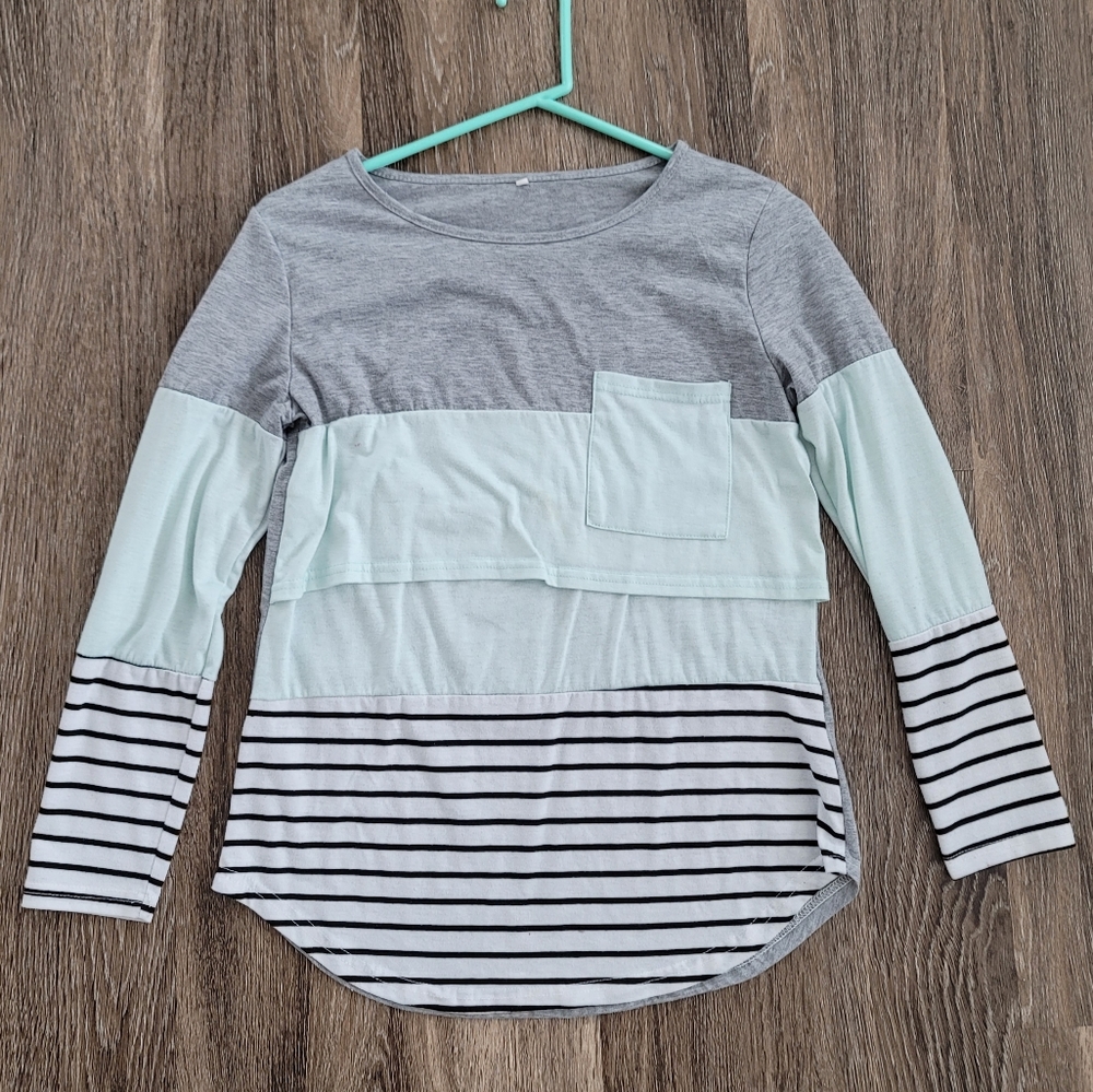 Maternity/Nursing Long-sleeve Shirt